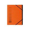 Pagna Office - Ordnermap - 7 compartimenten - 7 onderdelen - A4 - met tabbladen - oranje