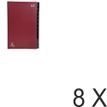 Exacompta Ordonator - handtekeningenboek - 26 onderdelen - A4 - voor 850 vellen - met tabbladen - rood