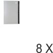 Exacompta Ordonator - ordnermap - 24 onderdelen - A4 - voor 850 vellen - met tabbladen - zilver