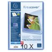 Exacompta KreaCover - 10 Porte vues personnalisable - 80 vues - A4 - bleu