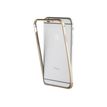 Muvit - Bumper voor mobiele telefoon - aluminium, thermoplastic polyurethaan (TPU) - goud - voor Apple iPhone 7