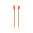 JAYM POP Collection - Câcle USB-C vers Lightning - 1.5 m - orange