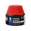 STAEDTLER Lumocolor - Flacon de recharge 20 ml - rouge - pour marqueurs permanents Lumocolor 348