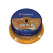 Verbatim - 25 x DVD-R - 4.7 GB 16x - mat zilver - spindel