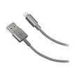 SBS - Lightning-kabel - USB (M) naar Lightning - 1 m - donkerzilver - voor Apple 12.9-inch iPad Pro; 9.7-inch iPad Pro; iPad mini 2; 4; iPhone 6s, 7, SE