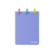 ATOMA Tutti Frutti - cahier de notes 78 x 107 mm -120 pages uni blanche - bleu transparent