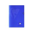 Clairefontaine MIMESYS Grand format - Large - Notitieboek - geniet - A4 - 48 vellen / 96 pagina's - Seyès - marineblauw - polypropyleen (PP)