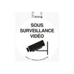 Exacompta teken - onder videotoezicht - sous surveillance video - 200 mm (diameter) - polyvinylchloride (pvc) / vinyl - zwart