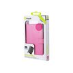 Muvit Slim Folio - Beschermende bedekking voor mobiele telefoon - roze - voor Nokia Lumia 625