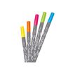 ONLINE Calli.Brush Neon Edition - borstelpen met twee punten - lichtblauw, fluo-geel, fluo-roze, fluo-groen, fluo-oranje (pak van 5)