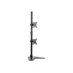 0043859728060-Fellowes Professional Series Free-standing Dual Stacking Monitor Arm - Pied - pour 2 moniteurs - acier - noir - Taille d'-P_604650_7-5