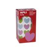 8410782167969-APLI kids - Adhésif décoratif - 900 pièces - cœur - 20 x 18 mm - bleu clair, rose, vert c-P_605869_1-0