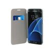 Muvit Folio - Flip cover voor mobiele telefoon - goud - voor Samsung Galaxy S7 edge