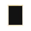 BEQUET Evolution - Krijtbord - 600 x 800 mm - zwart - natuurlijk frame