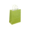 Logistipack - Geschenktasje - uitbreidbaar - 18 cm x 8 cm x 22 cm - groen - pak van 50