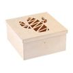 Graine Creative - boîte en bois motif cactus - 15 x 15 x 7,5 cm