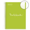 8422593460764-Notebook Emotions, couverture rigide, A4, quadrillage 5x5 mm, 80 feuilles de 1 couleur,Miquelrius, Lime--0
