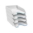 Nuance by CEP Soft - Pack de 4 corbeilles à courrier blanc