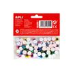 8410782182559-APLI kids Diy - Jeu d'adhésifs de décoration - 100 pièces - yeux mobiles - 10 mm diameter - jaune, bleu, Fuchs-P_665282_1-1