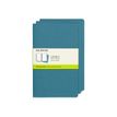 8058647629629-Moleskine Cahier - Journal - reliure cousue - large - 130 x 210 mm - papier ivoire - uni - brisk blue-P_665590_2-0