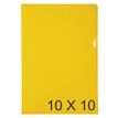Exacompta - L-vormige map - voor A4 - geel (pak van 100)