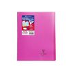 Clairefontaine Koverbook - Cahier polypro 24 x 32 cm - 48 pages - grands carreaux (Seyes) - rose