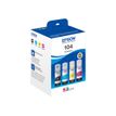 8715946684888-Epson EcoTank 104 - pack de 4 - noir, jaune, cyan, magenta - réservoir d'encre original-P_672720_3-1