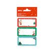 APLI - cadeau-etiket - 73 x 35 mm - Kerstmis, mistletoe - 9 etiket(ten)