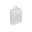 Logistipack - Geschenktasje - uitbreidbaar - 18 cm x 8 cm x 22 cm - wit - pak van 50