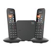 Gigaset C570 Duo - téléphone sans fil + combiné supplémentaire - noir