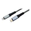MCL Samar - câble de charge et de synchronisation USB C/Lightning - 1 m - tressé