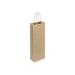 Logistipack - 50 sacs cadeau Kraft - 14 cm x 8 cm x 39 cm - brun