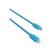 3701263514781-JAYM POP Collection - Câcle USB-C vers Lightning - 1.5 m - bleu-Angle gauche-1