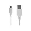 Bigben - câble de charge et de synchronisation USB/micro USB - 1 m - blanc
