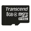 Transcend - Flashgeheugenkaart - 8 GB - Class 4 - microSDHC
