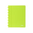 Atoma - Cahier polypro A5 - 144 pages - petits carreaux (5x5 mm) - vert