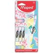 Maped Fluopep's Pen Duo - Pack de 3 surligneurs 2-en-1 - couleurs pastels assorties