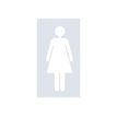 PICKUP Home 3D - Teken - women - 90 mm (height) - voor bevestiging op oppervlak - zelfklevend - wit