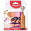 Maped Fluo'peps - Pack de 4 surligneurs - mix 2 pastel et 2 glitter - différents modèles disponibles