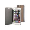 MUVIT LIFE Folio - Flip cover voor mobiele telefoon - zilver - voor Apple iPhone 7 Plus