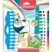 Maped Marker'Peps - Pack de 12 marqueurs effaçables - pointe moyenne - couleurs amusantes assorties