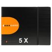 Exacompta Exactive - Porte cartes de visite Exacard à pochettes détachables - 20 x 25 cm - pour 240 cartes - noir