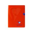 Clairefontaine MIMESYS - Notitieboek - geniet - 170 x 220 mm - 24 vellen / 48 pagina's - Seyès - rood - polypropyleen (PP)