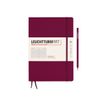 4004117615979-Leuchtturm1917 - Carnet de notes rigide - composition B5 - ligné - bordeaux-Avant-0