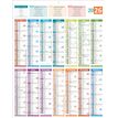 3592930026702-Calendrier bancaire année civile BOUCHUT "Carte de France" 43 x 55 cm Pefc 70 %--0