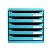 Exacompta BIG-BOX PLUS Classic - Bloc de classement 5 tiroirs - Turquoise