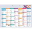 3660942003582-Calendrier Multicolore - 7 mois par face - 55 x 40,5 cm - Exacompta--0