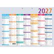 3660942003599-Calendrier Multicolore - 7 mois par face - 43 x 33,5 cm - Exacompta--0