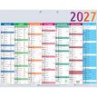 3660942003599-Calendrier Multicolore - 7 mois par face - 43 x 33,5 cm - Exacompta--1