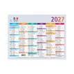 3660942003612-Calendrier Multicolore - 6 mois par face - 18 x 13,5 cm - Exacompta--0